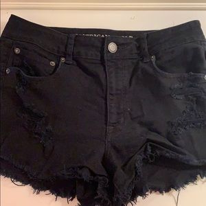 American eagle black festival short size 10
